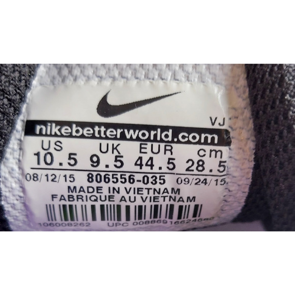 NIKE Men's Track Spikes 10.5 Black Green Purple Rival D Distance 806556 Extras - Picture 7 of 13